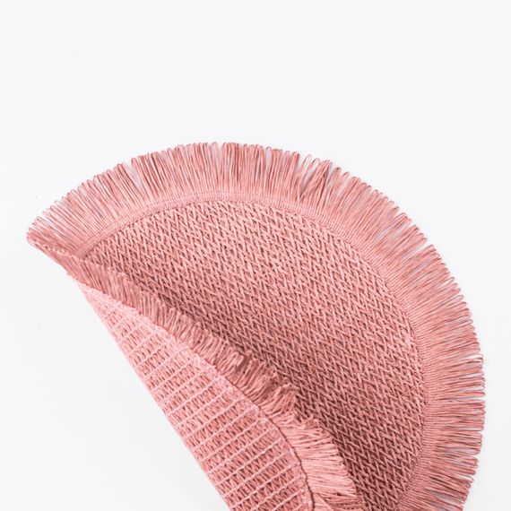 Серветка сервірувальна на стіл кругла Ø38 (см) під тарілки Рожева HP-35-7P | Зображення 1