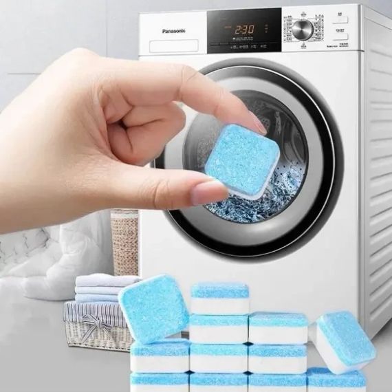 Антибактеріальний засіб очищення пральних машин Washing mashine cleaner №2 у шипучих таблетках | Зображення 2