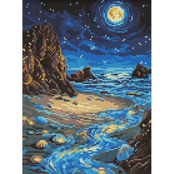 Алмазная мозаика "Сияющий берег" ©art_selena_ua AMO8234, 30х40 см