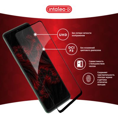 Стекло защитное Intaleo Full Glue Tecno Camon 17P (1283126515842) | Зображення 2