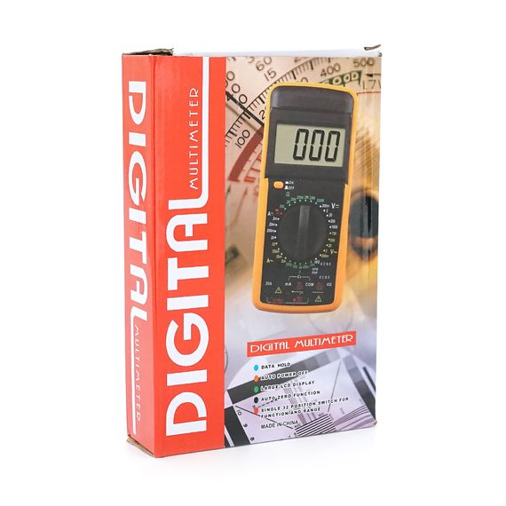 Мультиметр DT-9208A, Вимірювання: V, A, R, C, F, T, 186 х 86 х 41mm, 318г, Q50 | Зображення 1
