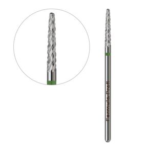 Фреза твердосплавная для выпила ногтя прямая зеленая Formula Profi