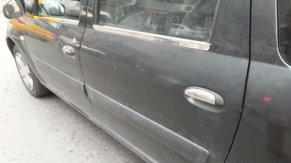 Зовнішня окантовка стекол (4 шт, нерж.) OmsaLine - Італійська нержавійка для Dacia Logan MCV 2004-2014 рр | Зображення 4