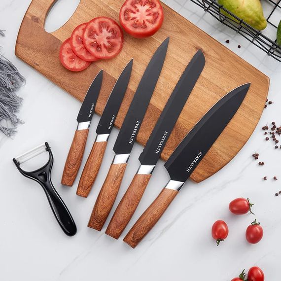 Кухонный набор ножей TV-SH-15 • Набор из 6 предметов для нарезки продуктов и ежедневной работы на кухне | Зображення 3