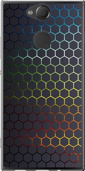 Чехол на Sony Xperia XA2 H4113 Переливающиеся соты "498u-1357-17620"