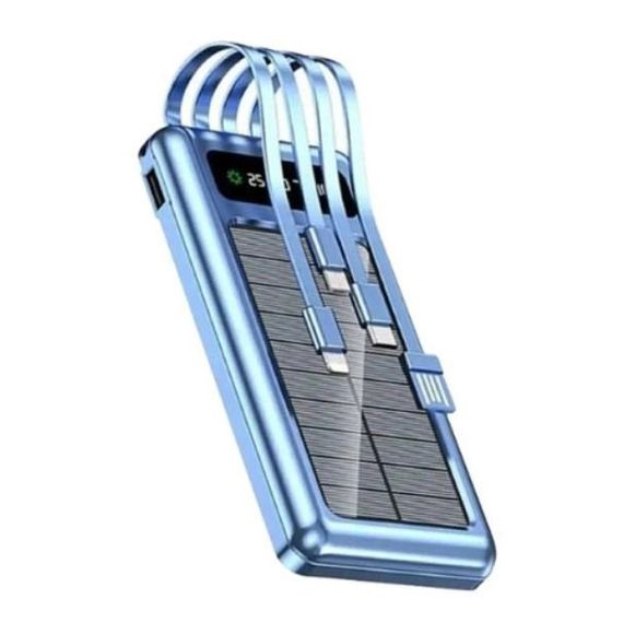 Портативное зарядное устройство на 20000mAh, Power Bank на солнечной батарее, для планшета. JA-212 Цвет: синий | Зображення 8