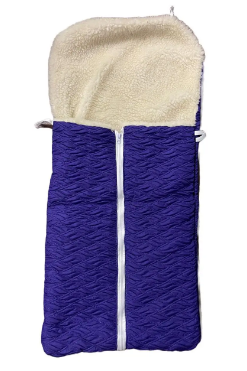 Конверт / чохол для санок, з штучної овчини, на блискавці  Колір  Фіолетовий