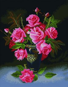 Букет алых роз