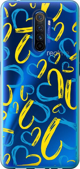 Чехол на Realme X2 Pro Сердца UA "5292u-1866-17620"