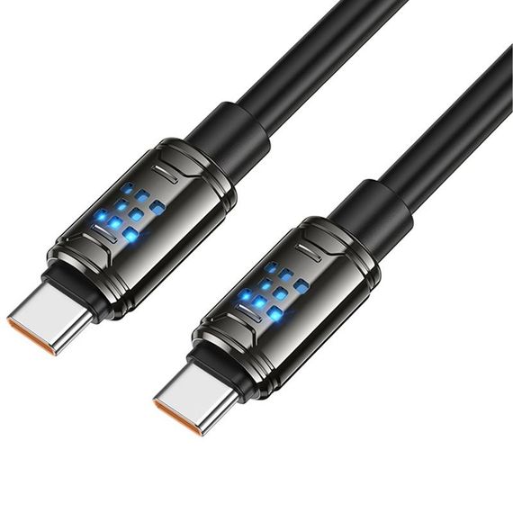 Дата кабель Hoco U143 Joy Type-C to Type-C 240W (1.2m) Black | Зображення 3