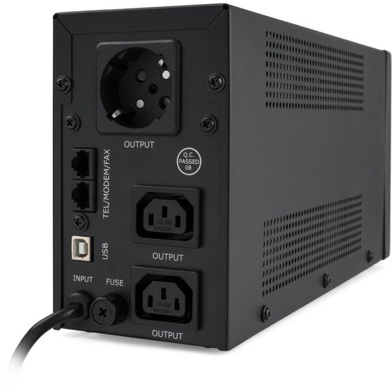 Пристрій безперебійного живлення Vinga LED 650VA metal case with USB (VPE-650PRMU) | Зображення 3
