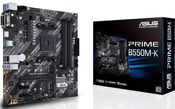 Материнcька плата ASUS PRIME B550M-K sAM4 B550 4xDDR4 M.2 HDMI DVI D-Sub mATX 90MB14V0-M0EAY0 | Зображення 6