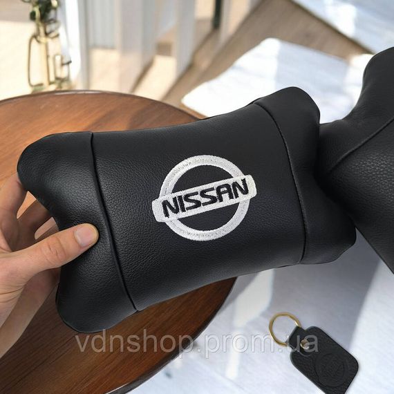 М'яка подушка для подорожей підголівник Nissan Нисан, Сувенірні автомобільні подушки WC-66 | Зображення 4