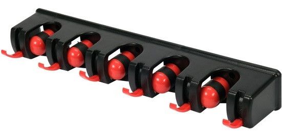 Вешалка для садового инвентаря 6 крюков 5 ячеек 18х32 мм YATO YT-87650