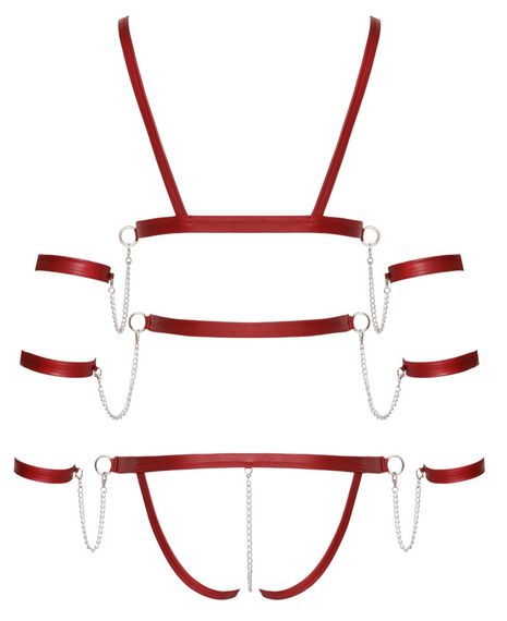 Боді - 2480514 Bad Kitty Strap Body, red L | Зображення 7