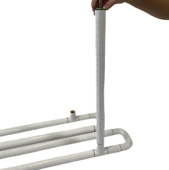 Поручень опорний під раковину SanStore 65х65 мм для людей з обмеженими можливостями білий HS-003A | Зображення 2