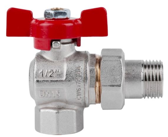 Кран кульовий Icma FAR. ROSSA 1/2" кутовий №361 (87361AD11) | Зображення 3