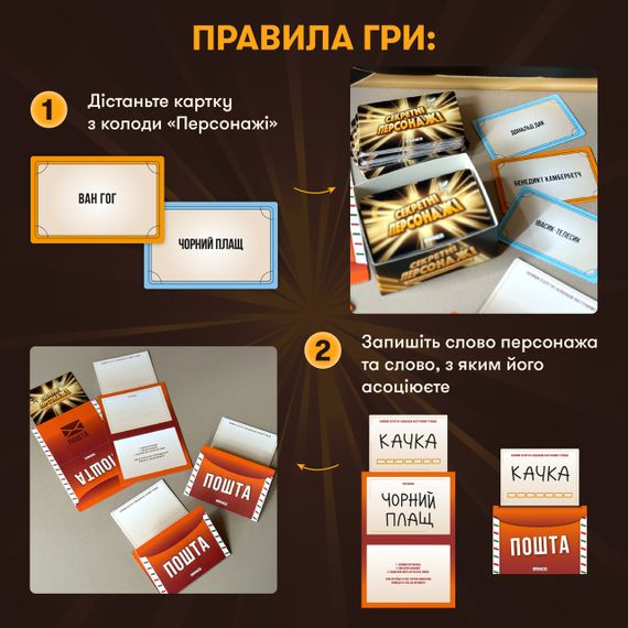Настільна гра для компанії Секретні персонажі УЦІНКА! | Зображення 5