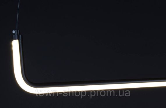 Люстра потолочная LED H28L-1-1200-bk Черный 20-150х12х122 см. | Зображення 7
