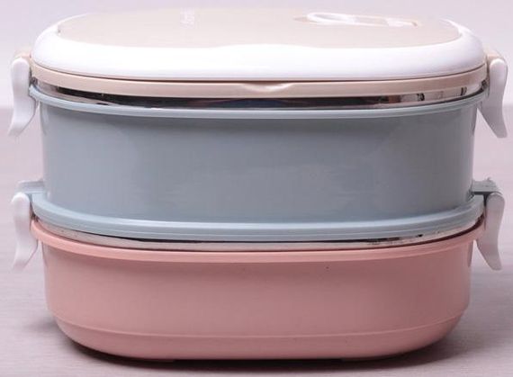 Ланч-бокс Kamille Food Box 2 ємності по 700 мл, 20х14.5х13.5см