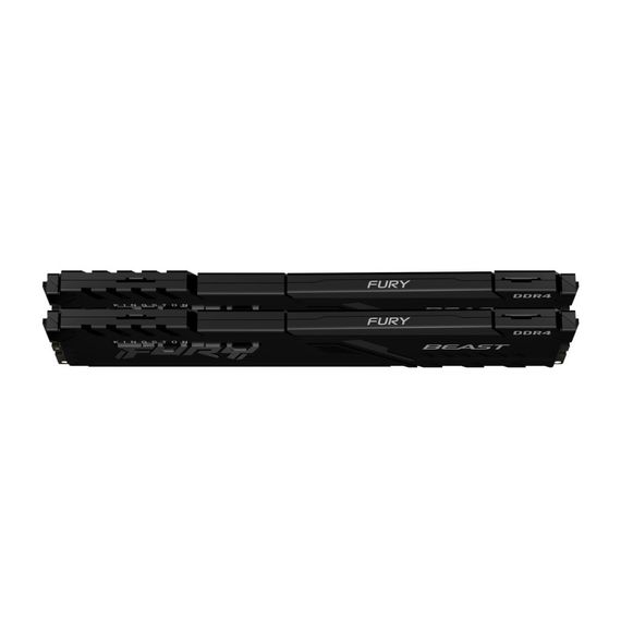 Модуль пам'яті для комп'ютера DDR4 64GB (2x32GB) 3200 MHz Fury Beast Black Kingston Fury (ex.HyperX) (KF432C16BBK2/64) | Зображення 1