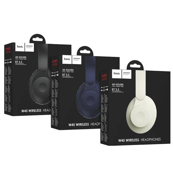 Бездротові навушники HOCO W45 Enjoy BT headset Blue | Зображення 3