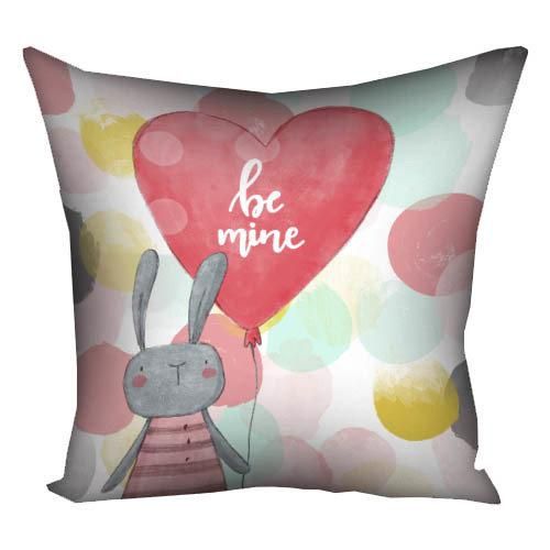 Подушка габардинова з принтом Be mine 50x50 см (5P_18L019)