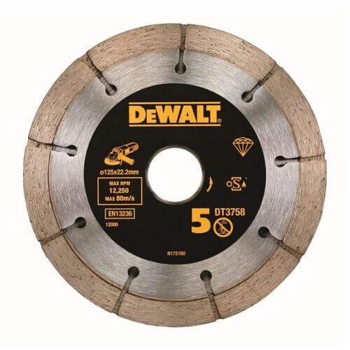 Диск алмазний здвоєний 125x6.3х22.2 мм DeWALT DT3758
