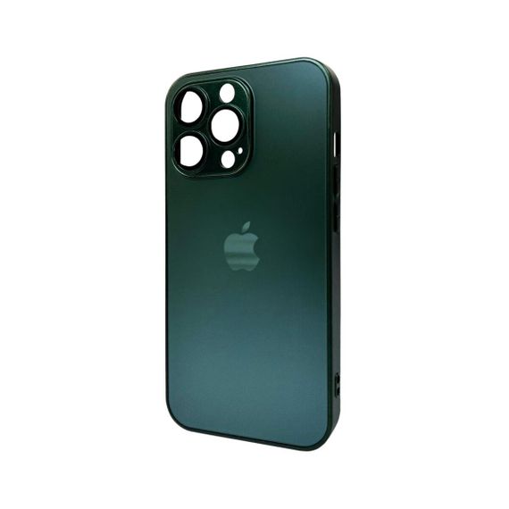 Чохол для смартфона AG Glass Matt Frame Color Logo for Apple iPhone 13 Pro Green
