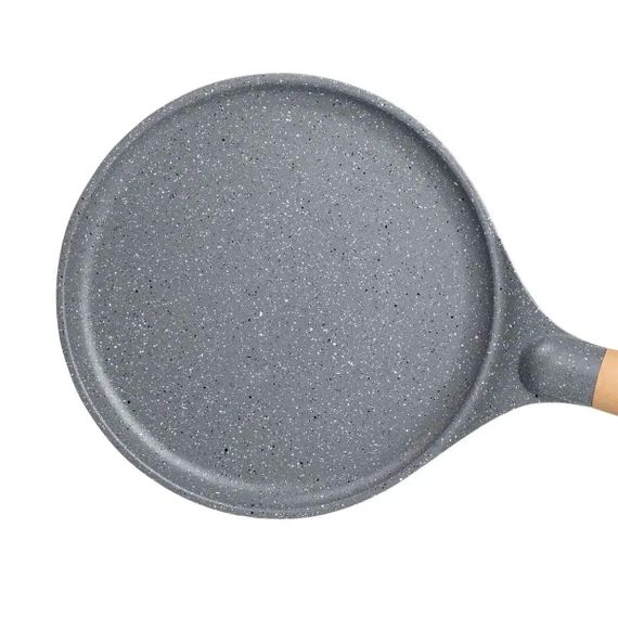 Алюмінієва млинна сковорода з мармуровим антипригарним покриттям Ø 22 см, товсте дно MGC сірий HP-4-427G | Зображення 3
