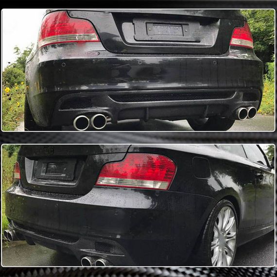 Дифузор заднього бампера V1 (для E82/E88 M-Sport, Карбон) для BMW 1 серія E81/82/87/88 2004-2011 рр | Зображення 9