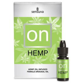 Возбуждающие капли для клитора Sensuva – ON for Her Hemp Infused Arousal Oil (5 мл) с маслом конопли Sex Aura