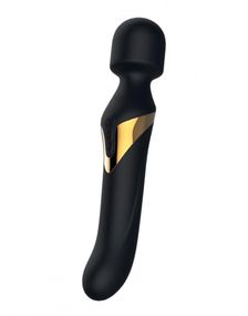 Вібромасажер 2в1 Dorcel Dual Orgasms Gold класичний масажер і вібратор з перлинним масажем Sex Aura