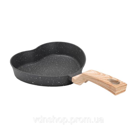 Сковородка для омлета с антипригарным покрытием 16*13*5,3 см серая HP39574C | Зображення 1