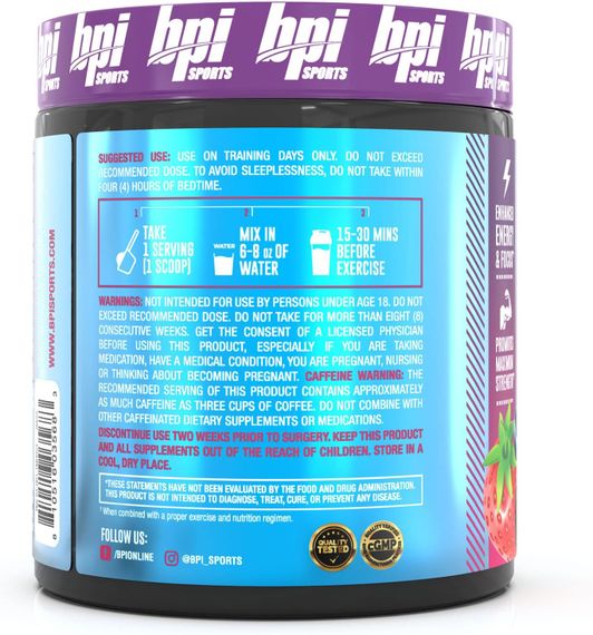Передтренувальний комплекс Bpi Sports 1.M.R Powdeг 200g (Berry Swole) | Зображення 2