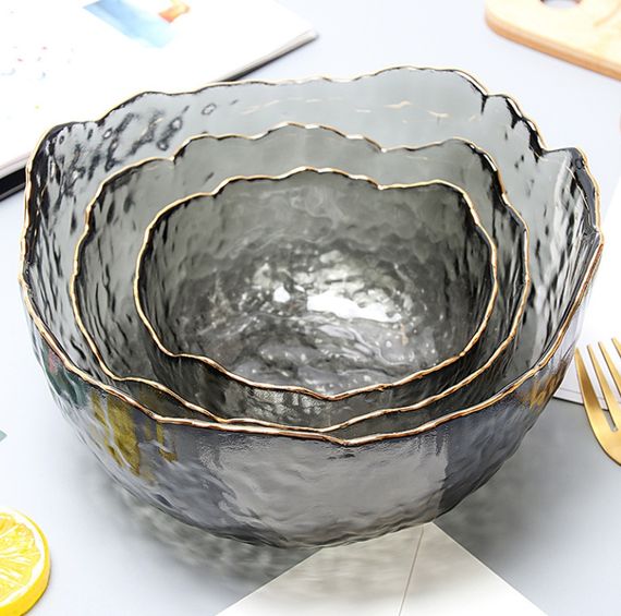 Салатник Glass 18457 20 см чорний | Зображення 1