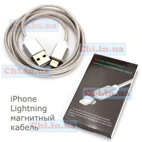 Магнітна зарядка для iphone магнітний дріт usb зі знімним lightning
