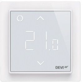 Терморегулятор DEVIreg Smart (+5+45С), Wi-Fi, 85х85мм, макс. 16A, белый (140F1141)