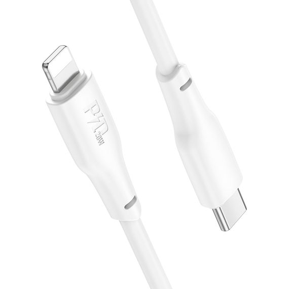 Дата кабель Hoco X93 Force Type-C to Lightning 20W (2m) White | Зображення 2