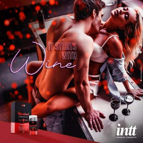 Рідкий вібратор Intt Vibration Strawberry 15 мл | Зображення 4