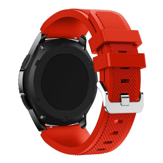 Силіконовий ремінець Primo для годинника Samsung Gear S3 Classic SM-R770 / Frontier RM-760 - Red | Зображення 1