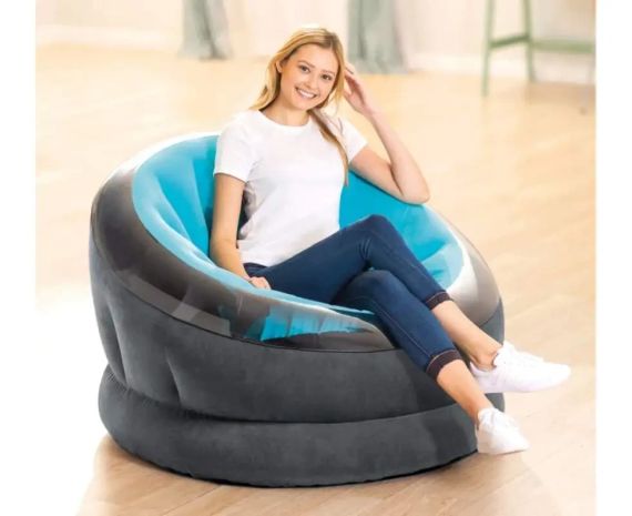 Надувное кресло 112 x 109 x 69см, Intex 68582-blue | Зображення 2