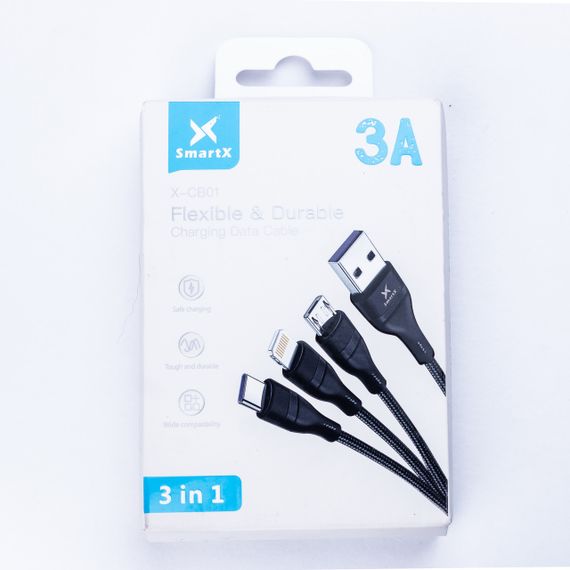 Кабель для зарядження 3-in-1 microUSB/Type-C//Lightning | Зображення 5