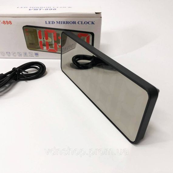 Часы со светящимся табло, Настольные часы с led подсветкой Настольные электронные цифра BO-40 | Зображення 1