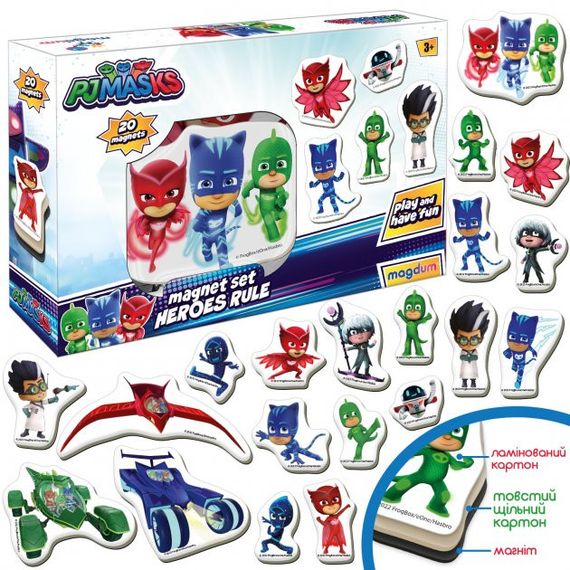 Набір магнітів "Герої в масках. Правила героїв" Magdum МЕ 5031-32 | Зображення 2