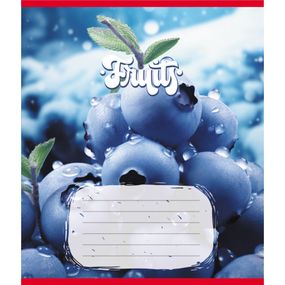 Тетрадь ученическая "Фрукты" 012-500028K-2 в клетку, 12 листов (959050)