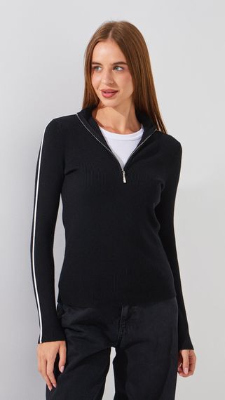 Джемпер однотонний жіночий On me T2399-1 M Чорний shop (2000999153341)