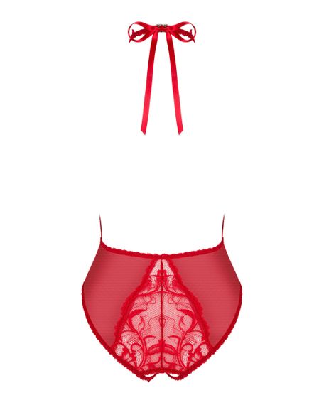 Боді з розрізом Obsessive Dagmarie Червоне XS/S | Зображення 4