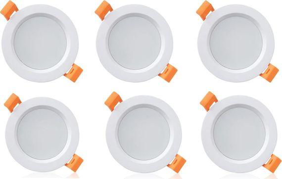 Вбудований світлодіодний світильник, 6 шт., спрямоване світло