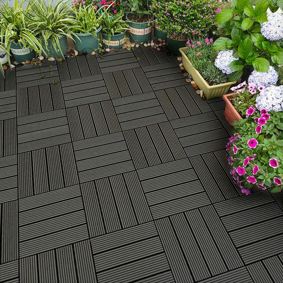 Композитна плитка WPC вугілля 30*30CM*2СM (D) SW-00001713 | Зображення 6